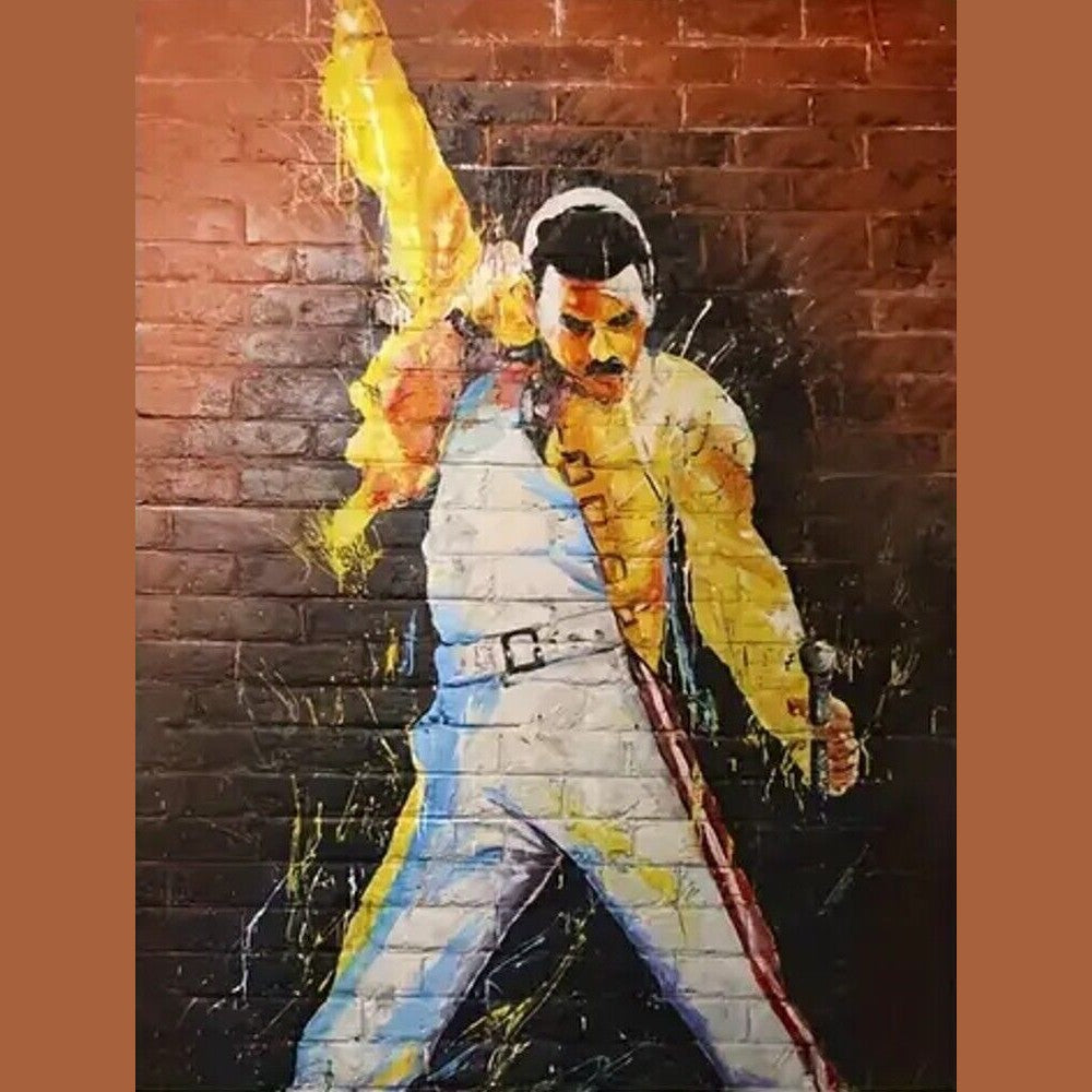 Freddie Mercury Vibrant Graffiti Canvas Art Print 12" X 16" New! Style Your Walls